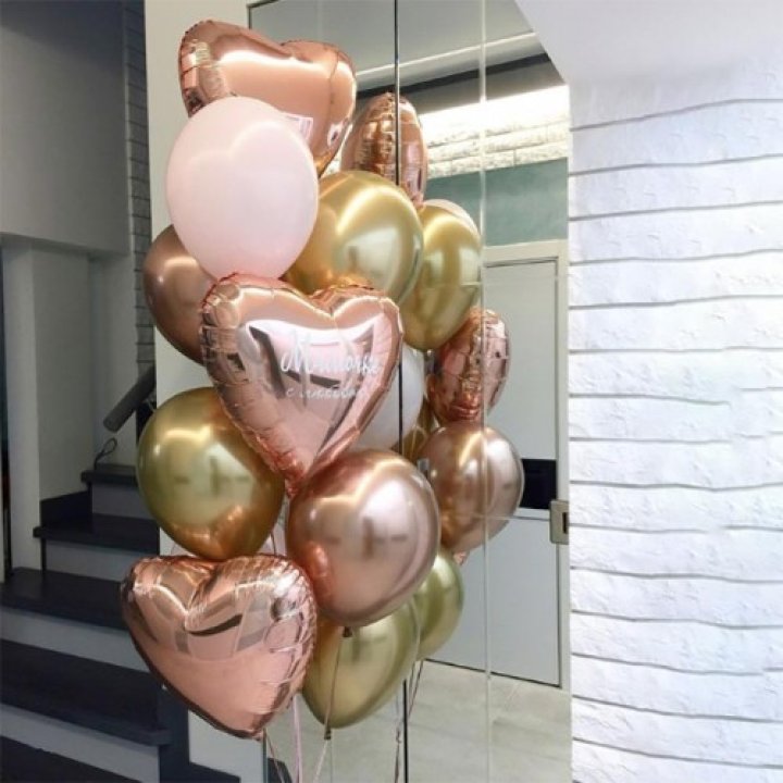 Фонтан шаров "От сердечка" в Самаре