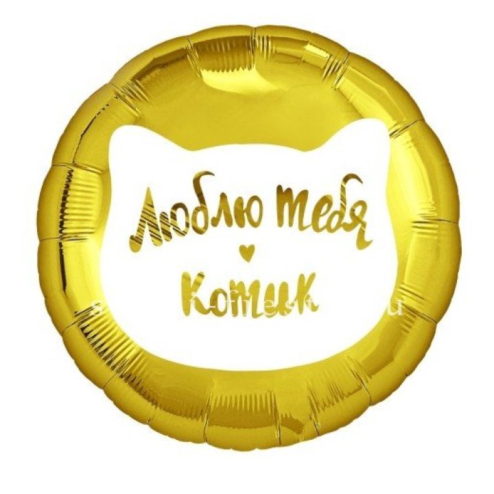 Фольгированный шар "Люблю тебя, Котик" в Самаре
