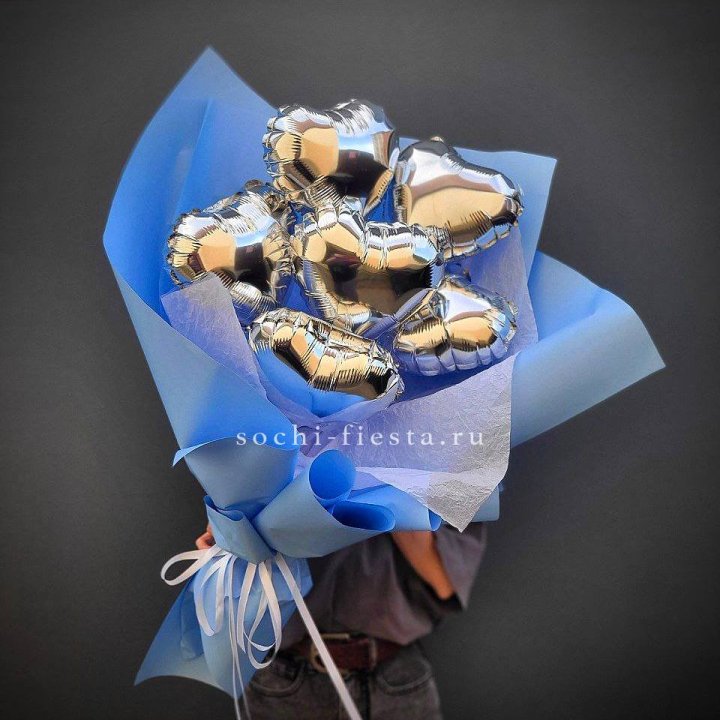 Букет из шаров сердец  №2 в Самаре