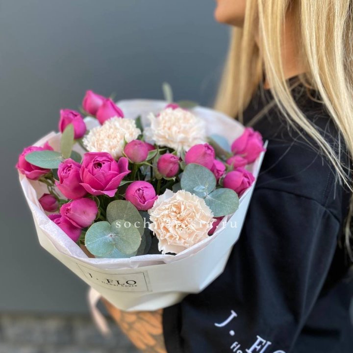 Букет с мисти бабблс №2 в Самаре