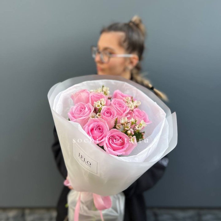 Букет розовых роз  в Самаре