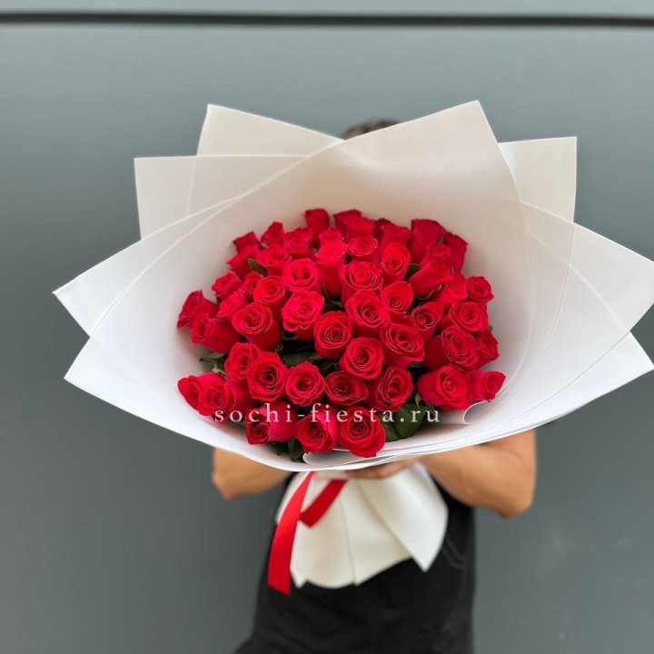 51  красная роза в Самаре
