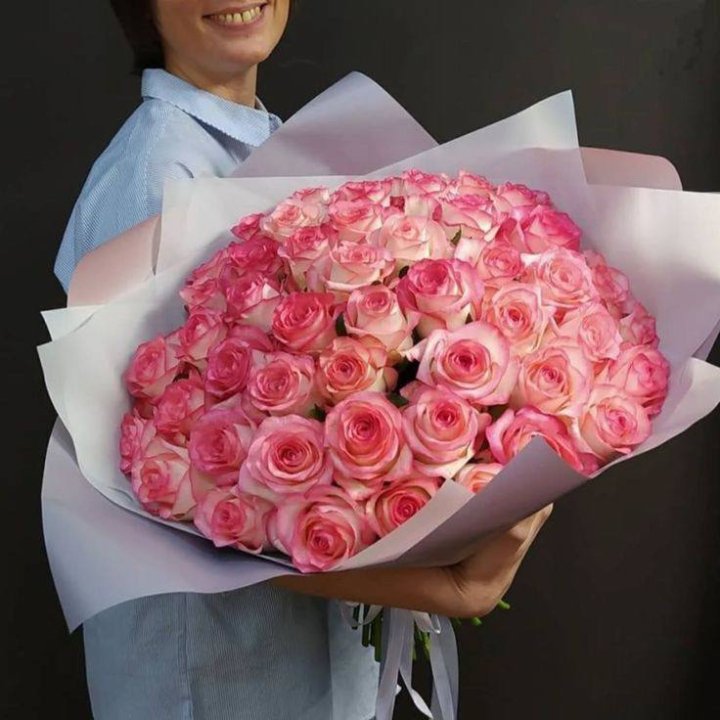 101 роза Джумилия в оформлении  в Самаре