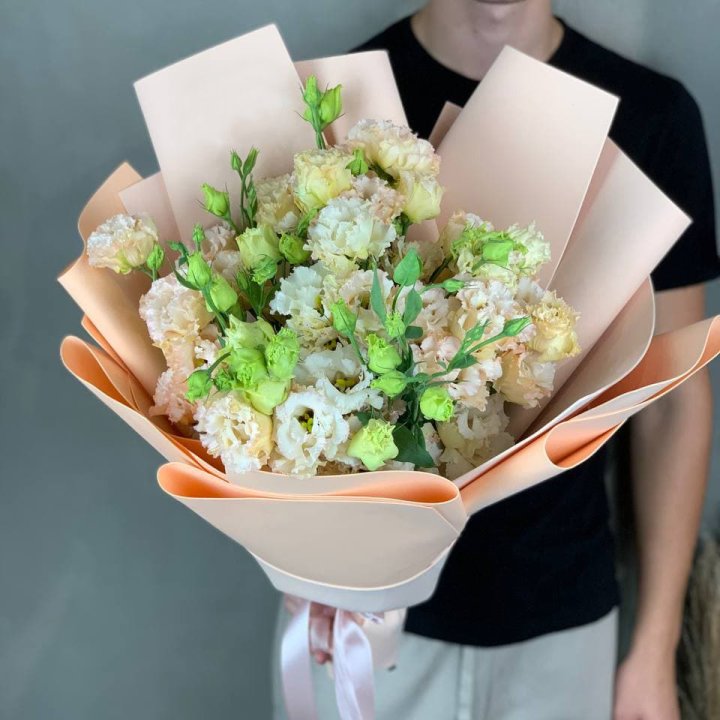 Букет эустом "Крем" в Самаре