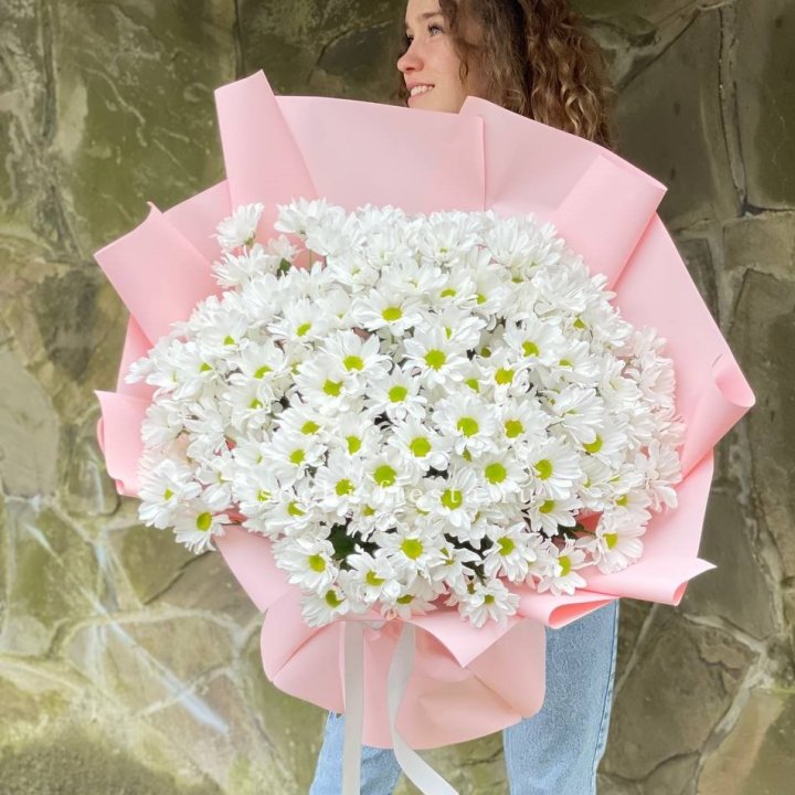  Букет хризантем "Крем" в Самаре