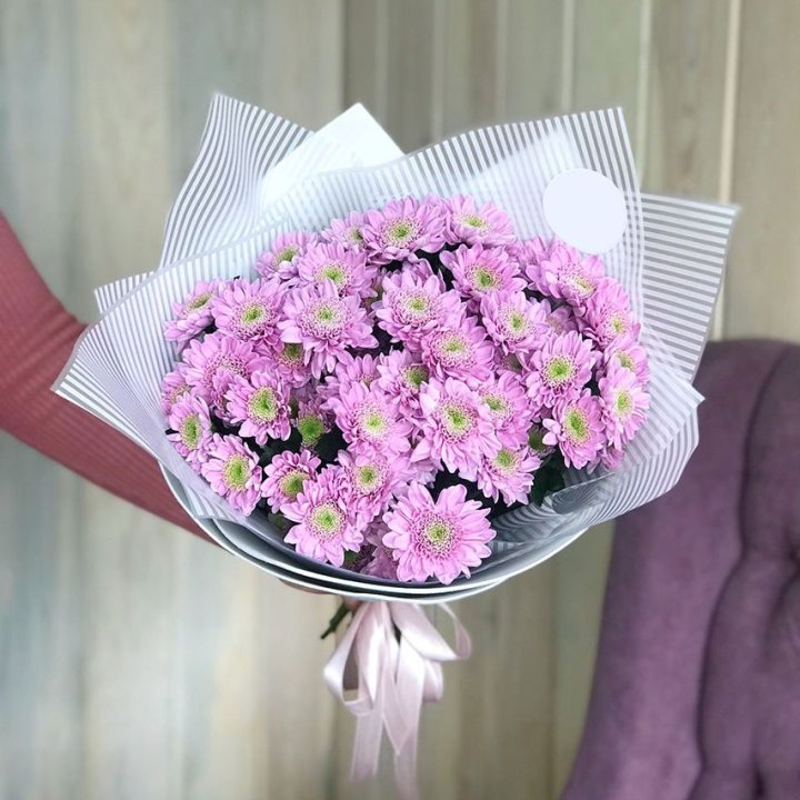 Букет розовых хризантем в Самаре