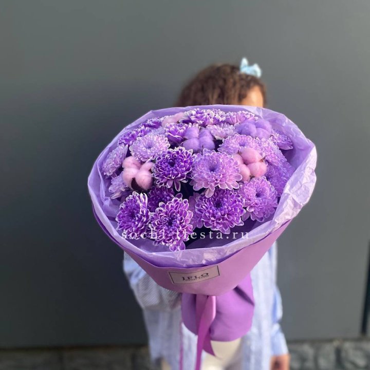 Хризантемы с хлопком в Самаре