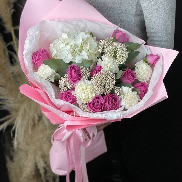 Букет с мисти бабблс №1 в Самаре