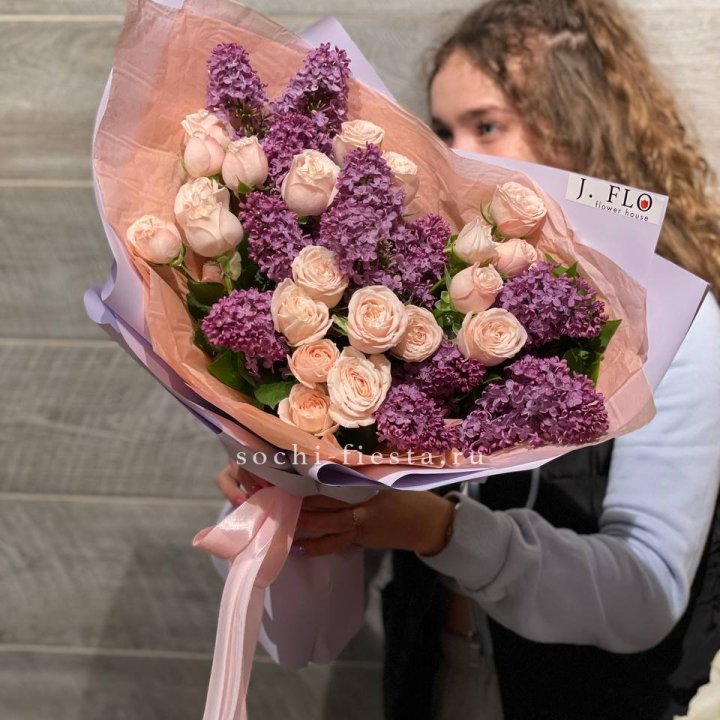 Букет "Лиловая весна" в Самаре