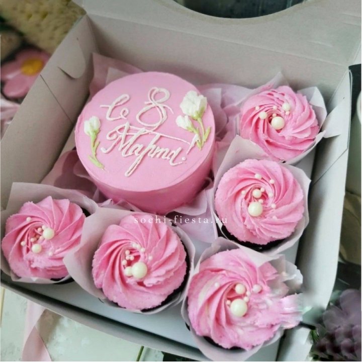 Капкейки и бенто-торт "8 марта!" в Самаре