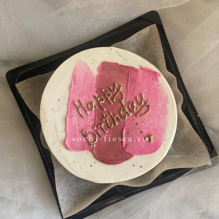 Бенто-торт "С днём рождения" пастель в Самаре