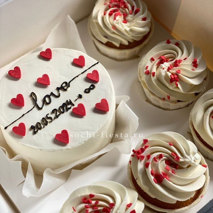 Капкейки и бенто-торт "Любимые" в Самаре