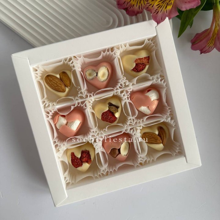 Набор конфет из бельгийского шоколада Сердца в Самаре