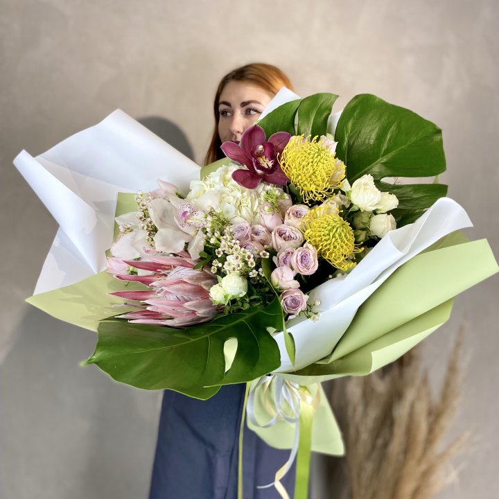 Дизайнерский букет экзотики в Самаре