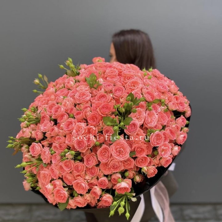 101 кустовая роза Барбадос в Самаре