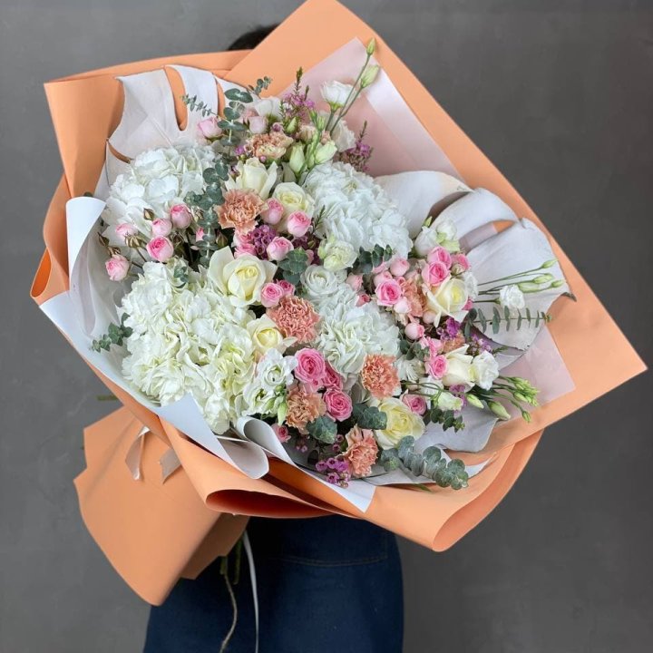 Макси-букет кремовый в Самаре