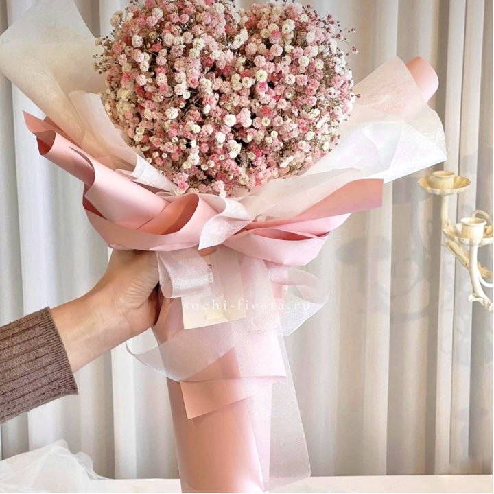 Сердце из гипсофилы  в Самаре