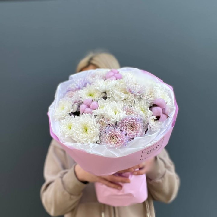 7 нежных хризантем в Самаре