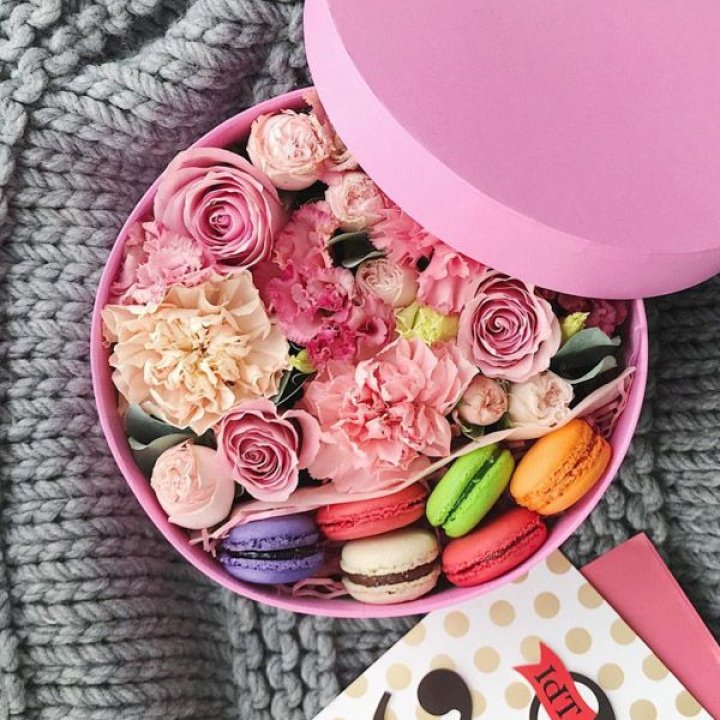 Цветочный бокс пинк в Самаре