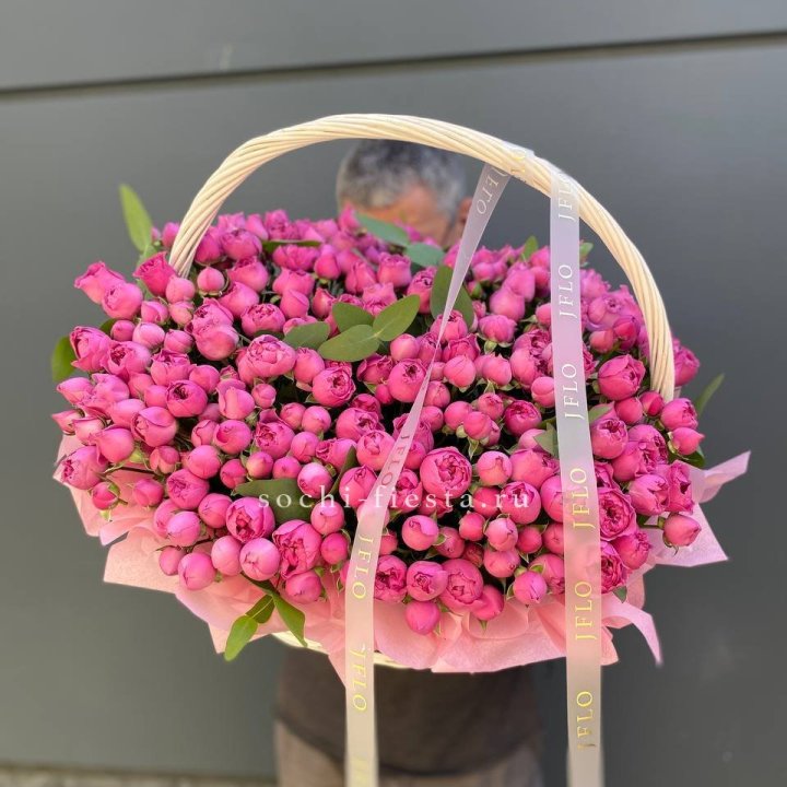 Корзина роз Мисти Баблс 101 в Самаре