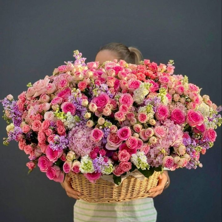 Цветочная корзина гигант №5 в Самаре