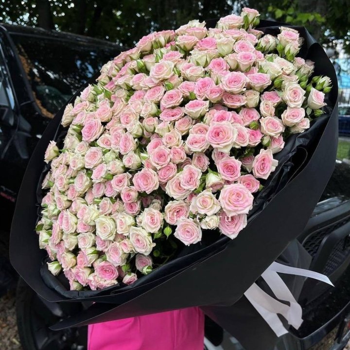 101 кустовая роза "Твистер" в Самаре