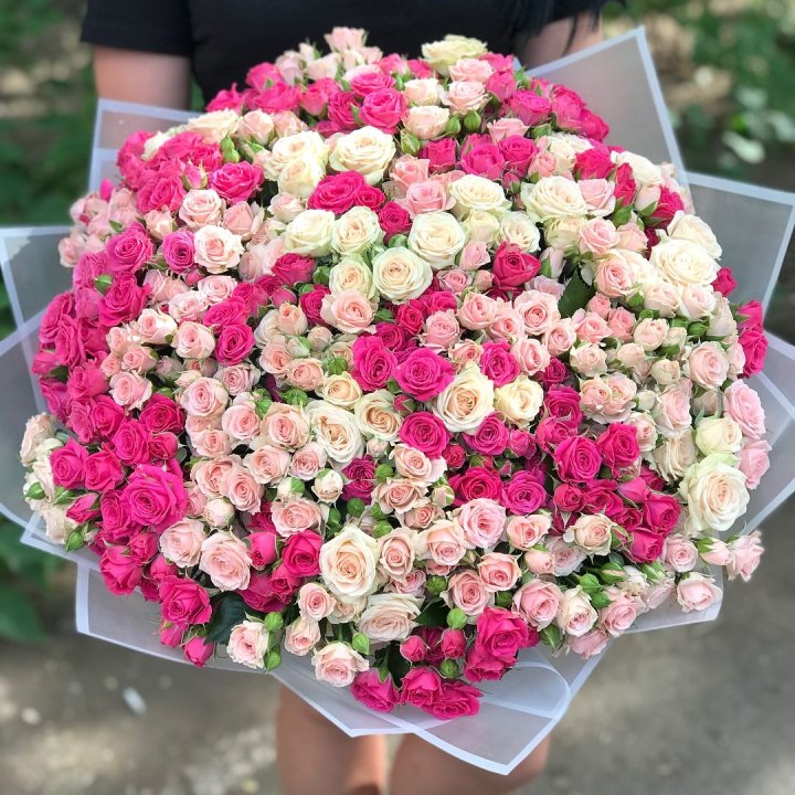 101 кустовая роза в Самаре