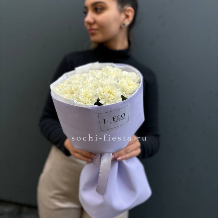 Букет белых диантусов в Самаре