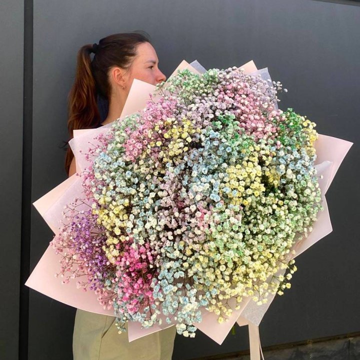 Пышный букет из гипсофил  в Самаре