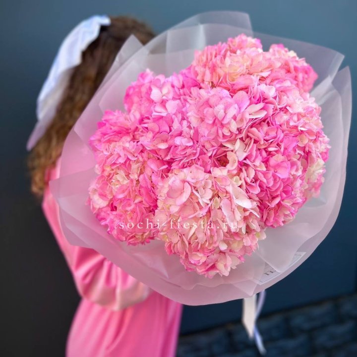 7 ярко розовых гортензий в Самаре