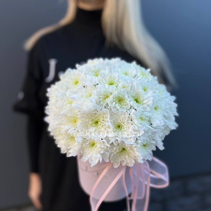 Коробка с хризантемами №1 в Самаре