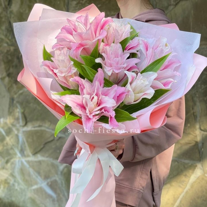 Букет пионовидных лилий №2 в Самаре