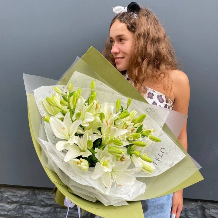 Букет  лилий "Изумруд" в Самаре