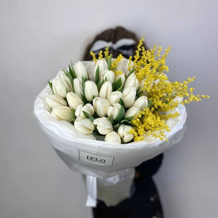 Дуо тюльпан и мимоза в Самаре