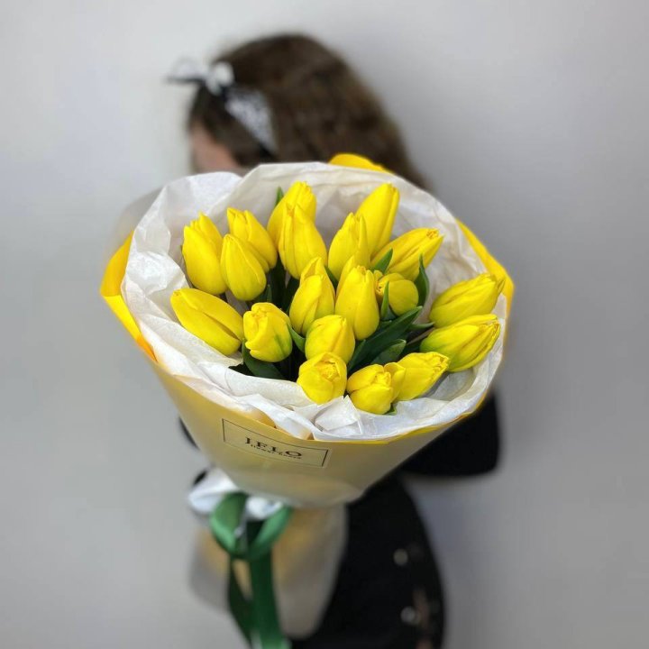  19 жёлтых тюльпанов в Самаре