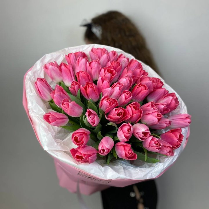51 розовый тюльпан "Рози" в Самаре
