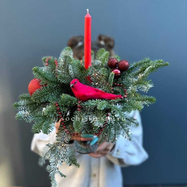 Новогодняя композиция в бокале в Самаре