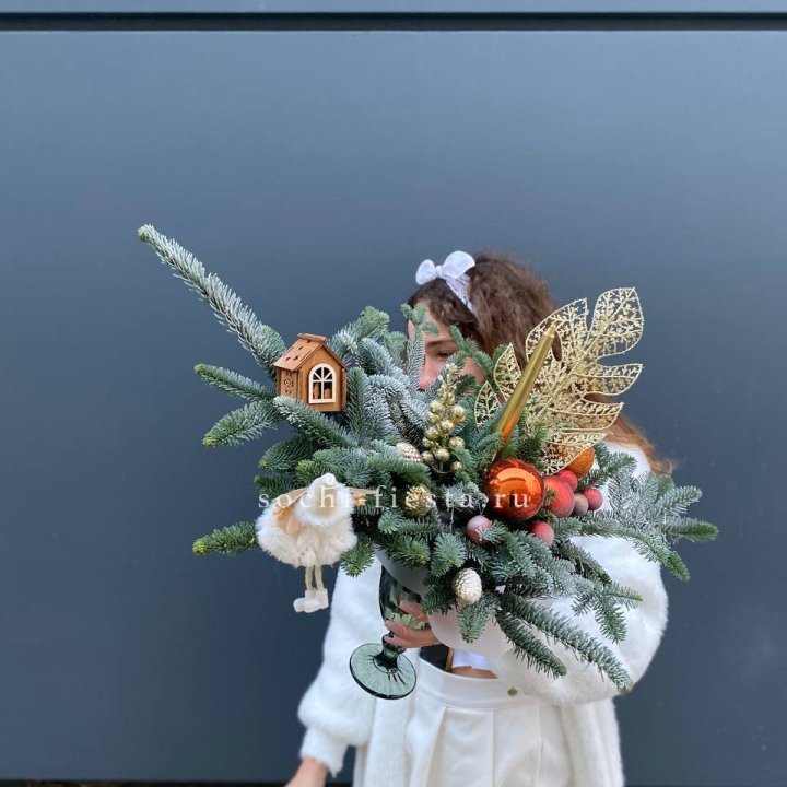 Композиция в бокале огненная  в Самаре