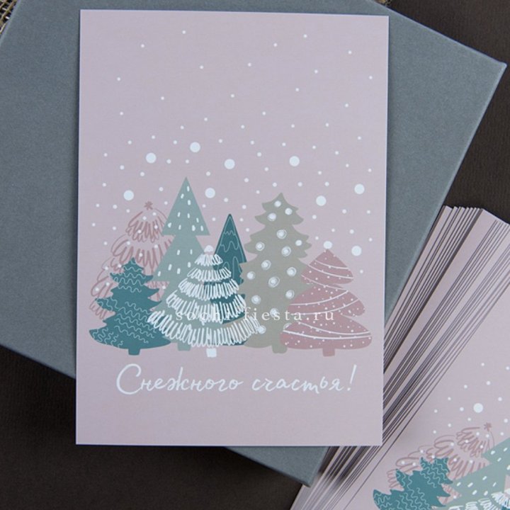 Открытка к букету "Снежного счастья" в Самаре