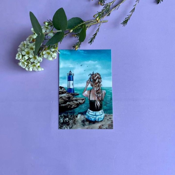 Открытка к букету "Океан" в Самаре