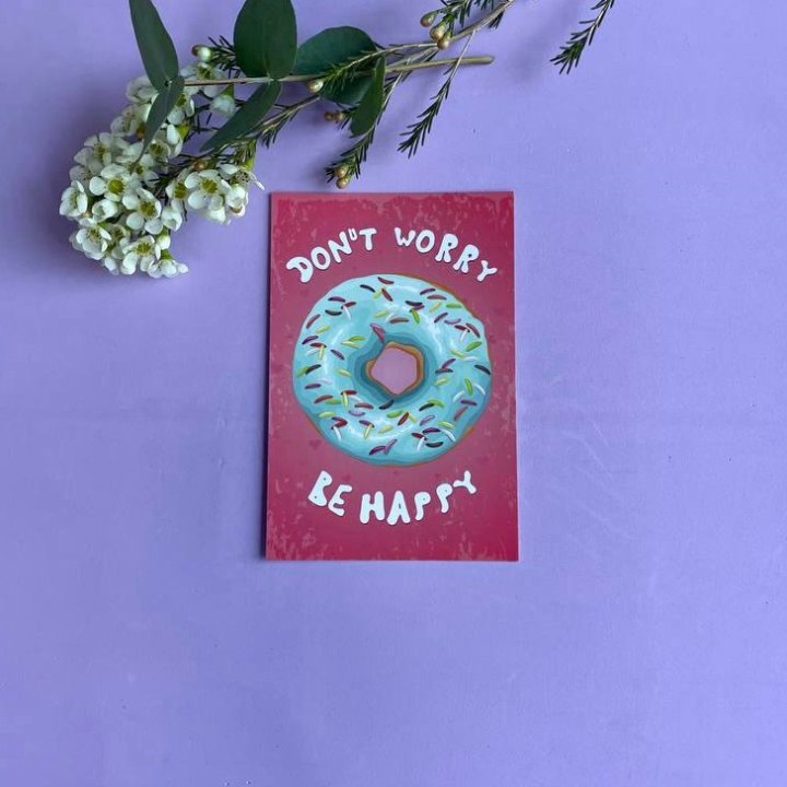 Открытка к букету "Не волнуйся..." в Самаре