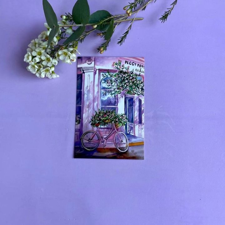 Открытка к букету "Розовый" в Самаре