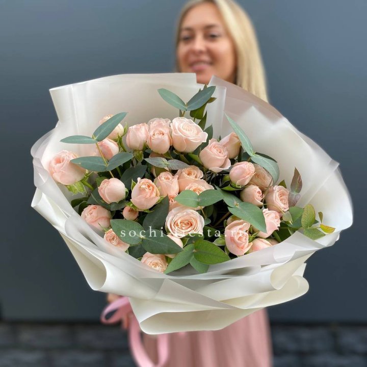 Букет кустовых роз "Фреш" в Самаре