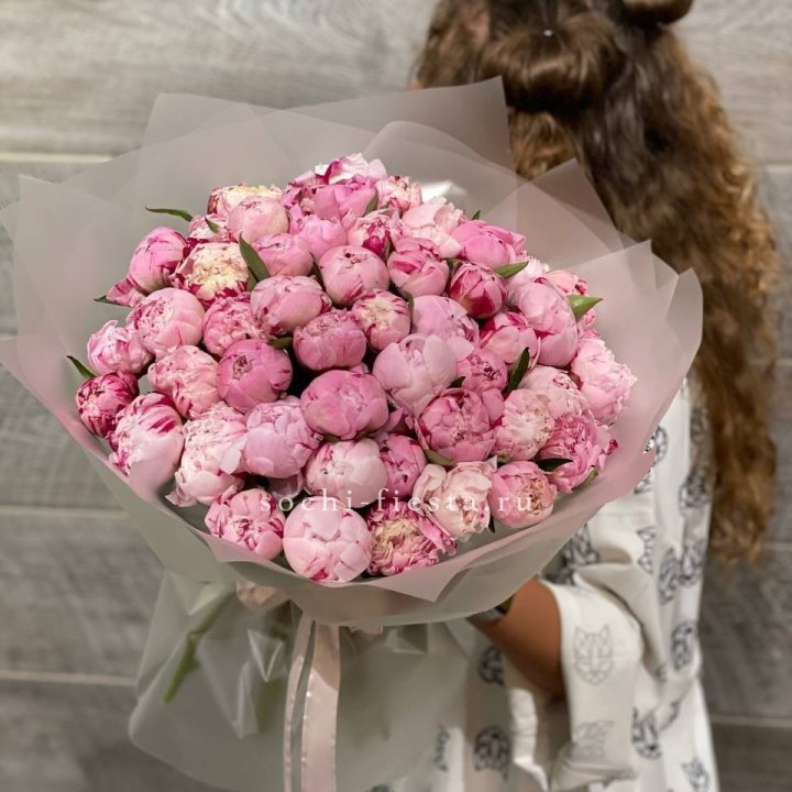 51 розовый пион в Самаре