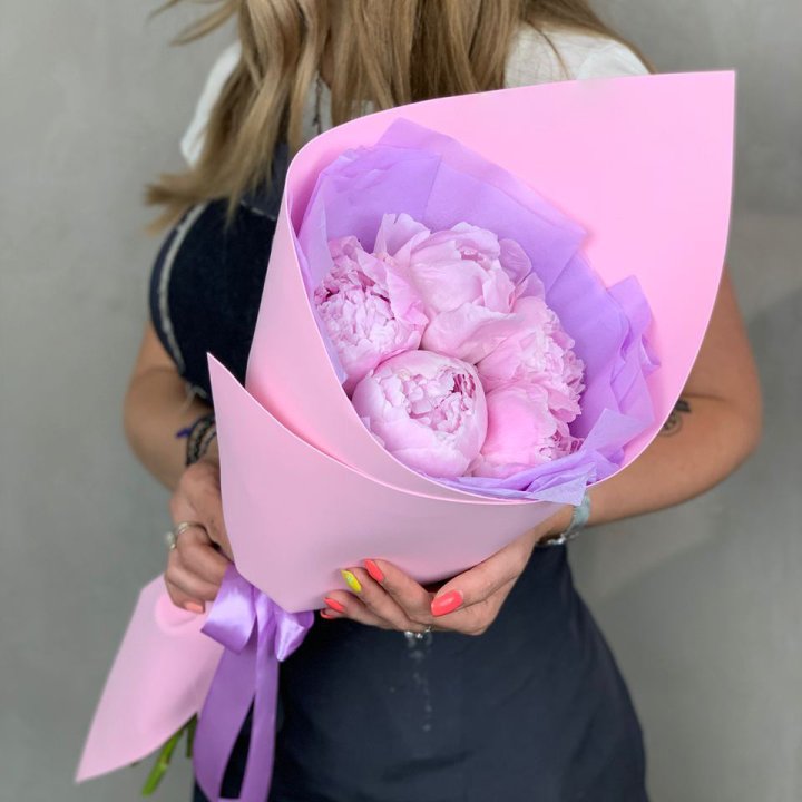 Букет пионов "Файв" в Самаре