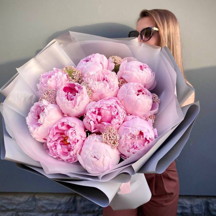 Букет с пионами "Стайл" в Самаре