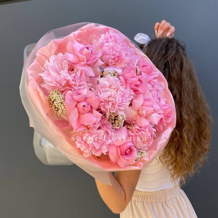  Букет с пионами "Пинки" в Самаре