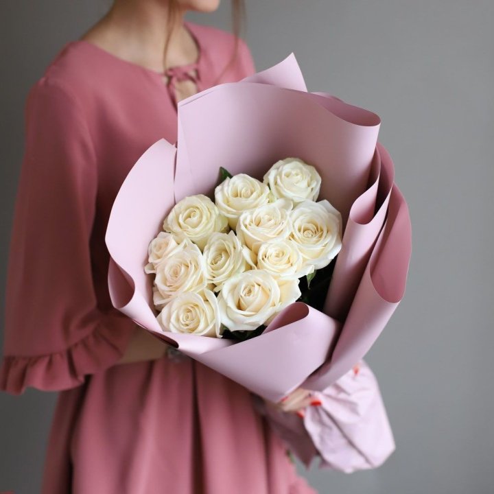 11 белых роз в Самаре