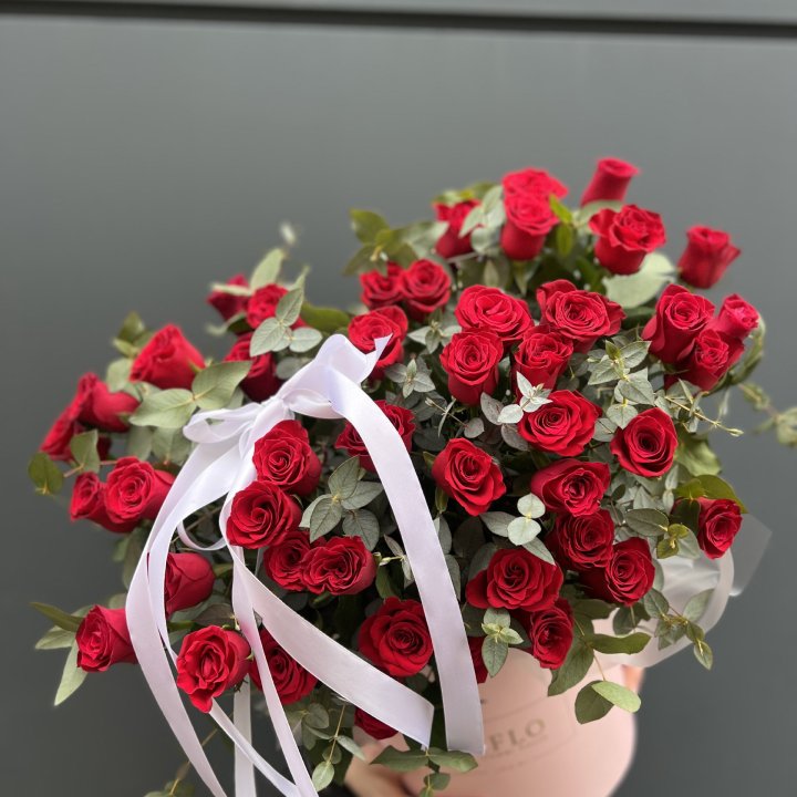 45 Красных роз в боксе "Сеньёрита" в Самаре