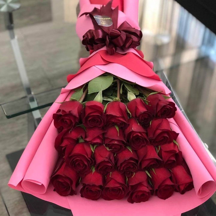 21 красная роза "Элеганс" в Самаре